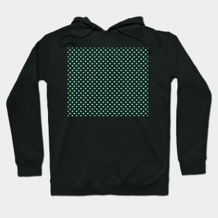 Mint Green Polka Dot Pattern Hoodie